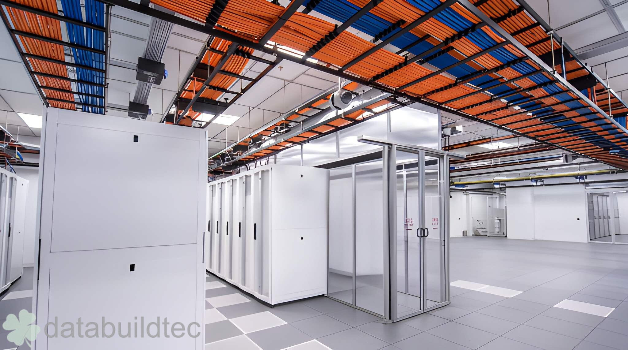 Utilities suspended from Gordon Grid structural ceiling
