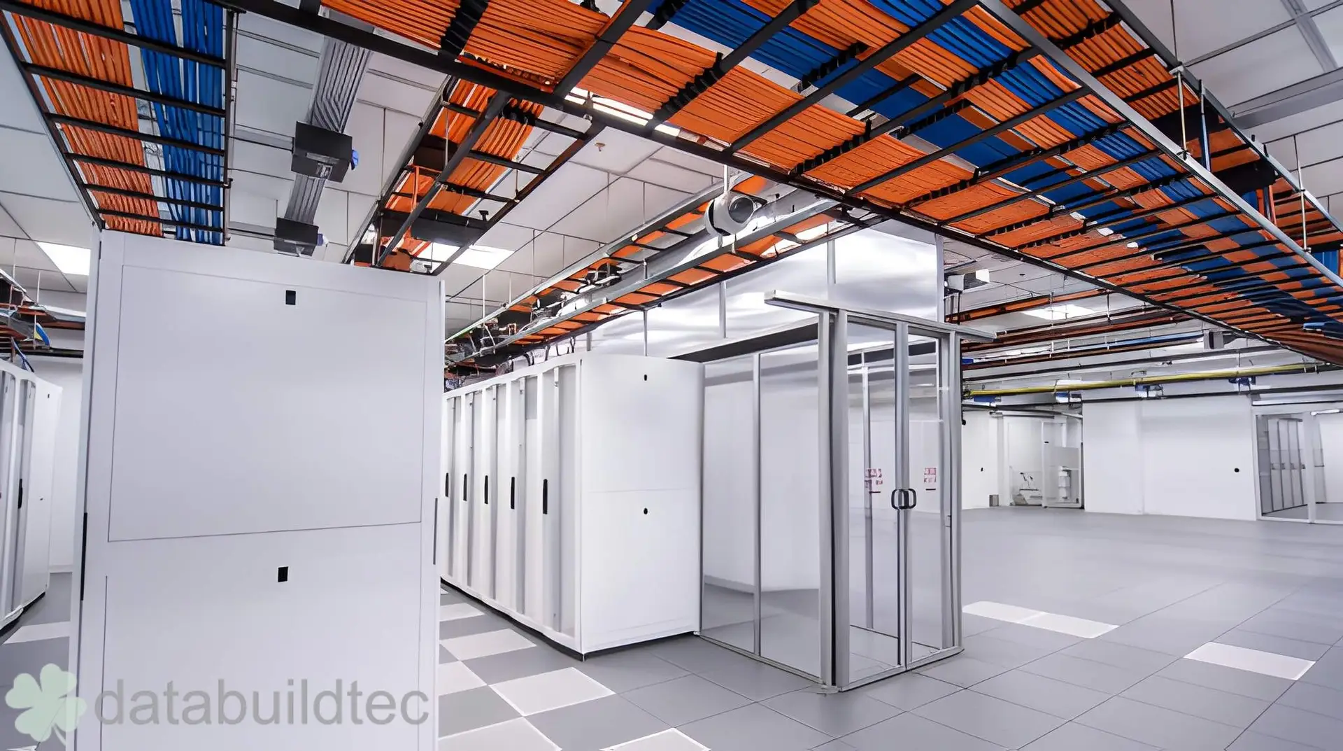 Utilities suspended from Gordon Grid structural ceiling